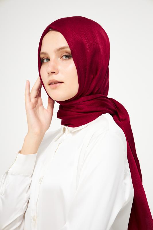 SakaFashion%20Jakarlı%20Ağaç%20Kabuğu%20Desenli%20Şal%20-%20BORDO%20