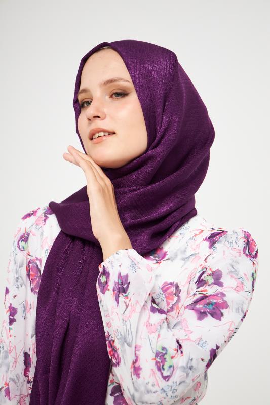 SakaFashion%20Hasır%20Desenli%20Jakarlı%20Şal%20-%20MOR%20