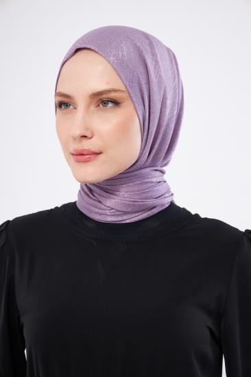 Sakafashion Hasır Desenli Jakarlı Şal - LİLA 