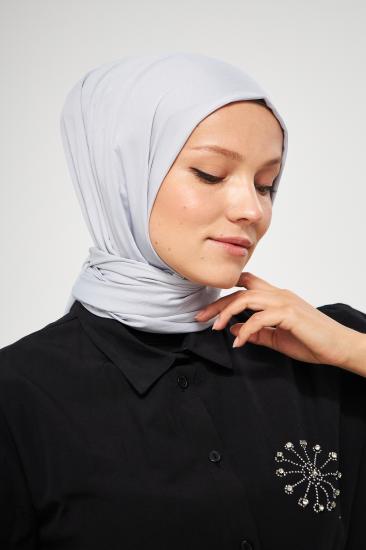 SakaFashion İpeksi Bürümcük Şal - GÜMÜŞ GRİ